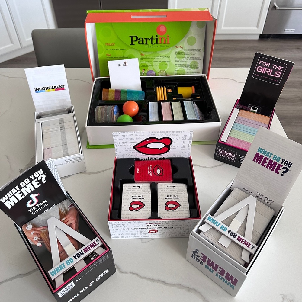 6 adult card games bundle